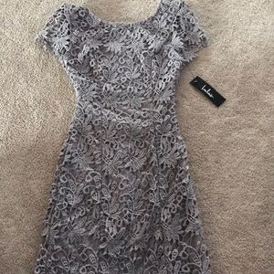 New gray lace dress